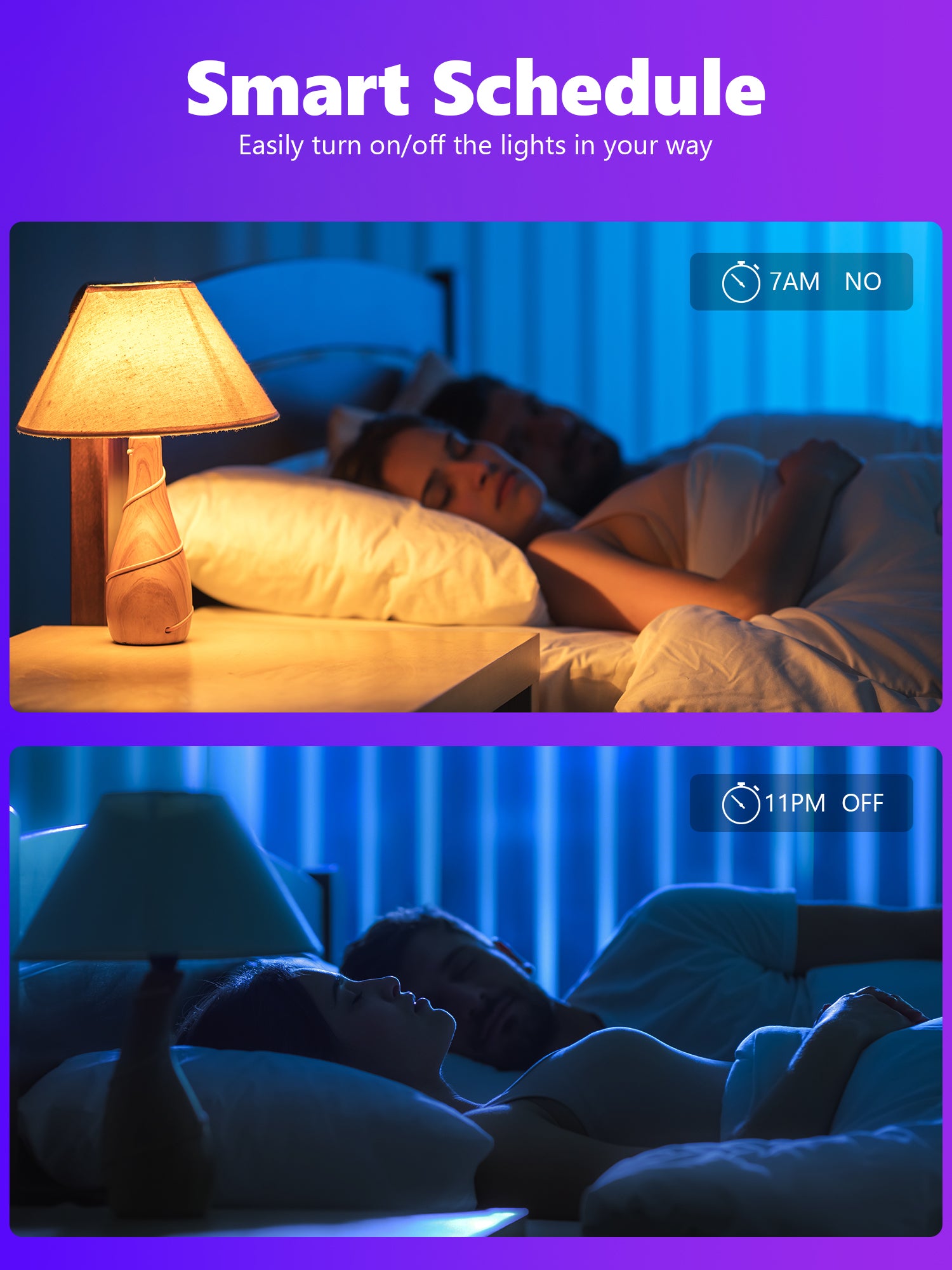 BrizLabs RGBWW Smart Light Bulbs App Control, E26, A19,9W, 806 LM, 4 Pack