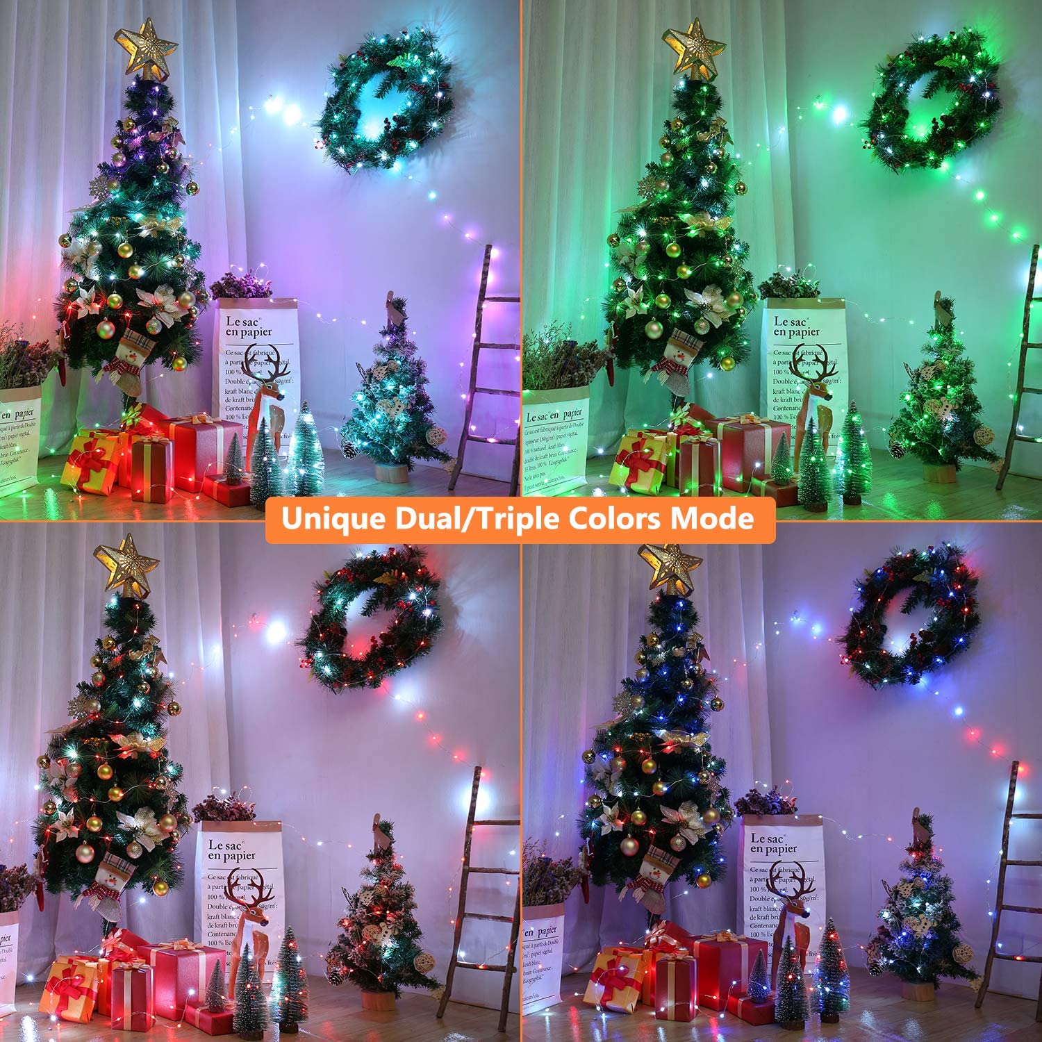 BrizLabs Color Changing Fairy Lights USB Plugin with 32-Keys Remote