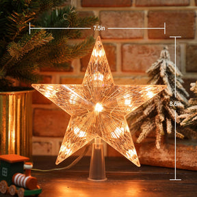 7.5" WiFi RGB LED Smart Christmas Tree Topper, App & Voice Controlled