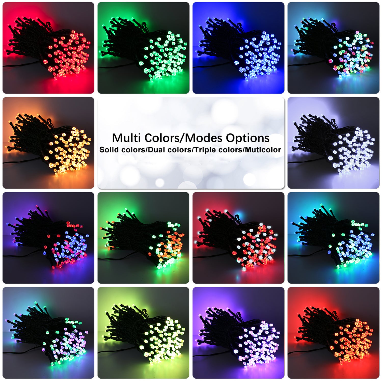 Color Display Light BrizLabs Color Changing 33ft 100 LED RGB String Lights Green Wire USB