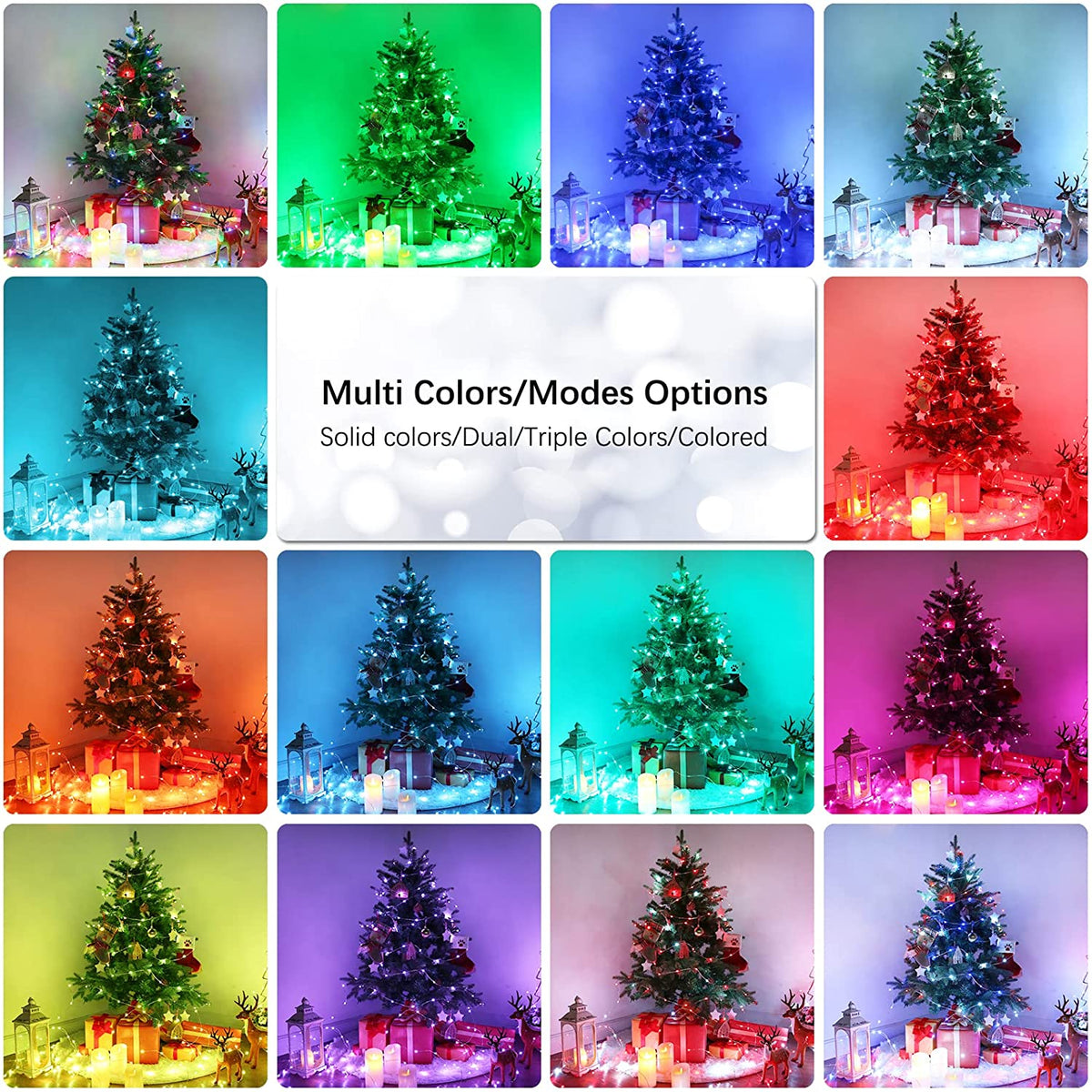 brizlabs Christmas Lights, 180ft 500 LED Color Changing Christmas