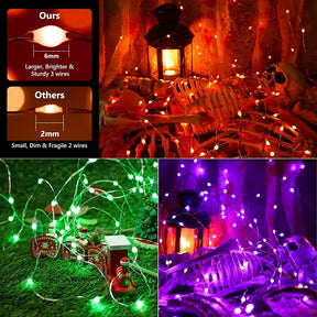 BrizLabs 33ft 100 LED USB Powered RGB Color Changing Fairy Lights with 44 Keys Remote