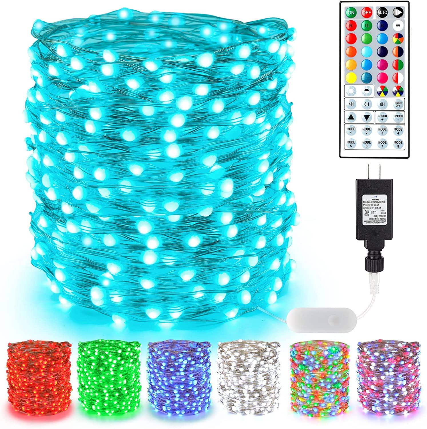 BrizLabs RGB Color Changing Fairy Lights with 44-Keys Remote